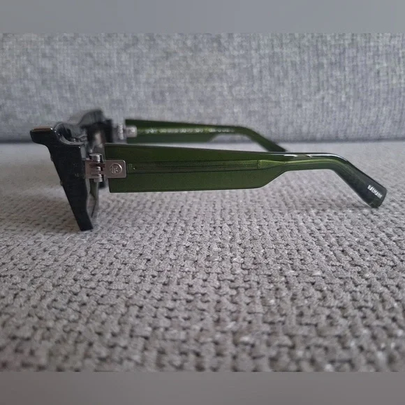 Balmain Sunglasses B-VII BPS-131C-55 Trans Green Gun With Green Lens 55-17 Balmain Sunglasses B-VII BPS-131C-55 Trans Green Gun With  main image 2